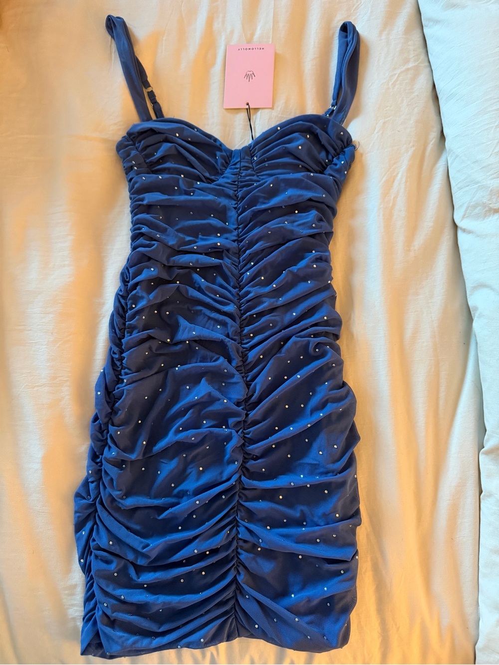 DAZZLE TIME MINI DRESS BLUE